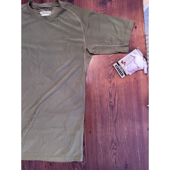 5.11 Tactical Brown Crew Neck Tight Mens Short Sleeve Size M Undergear NWT $65 - Picture 13 of 13